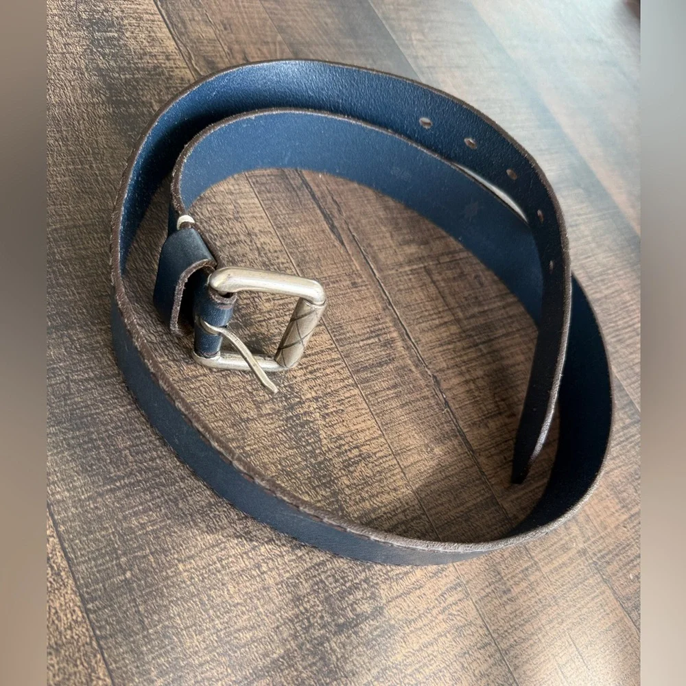 Martin Dingman Men’s Belt Blue Saddle Leather Sz. 36. Exc Cond!!